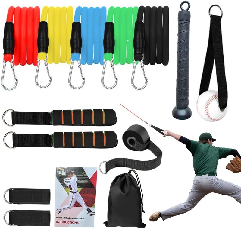 ENERACES Baseball Resistance Bands for Pitchers – Pro-Grade Arm Strength & Pitching Bands - Image 1